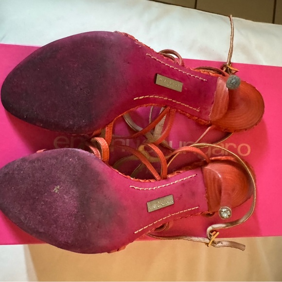 Vintage Emanuel ungaro python heels 8 1/2 - Picture 4 of 4